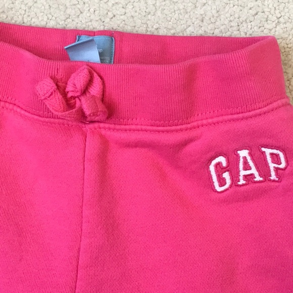Girls Gap Pink Logo Joggers 4 - Picture 2 of 4